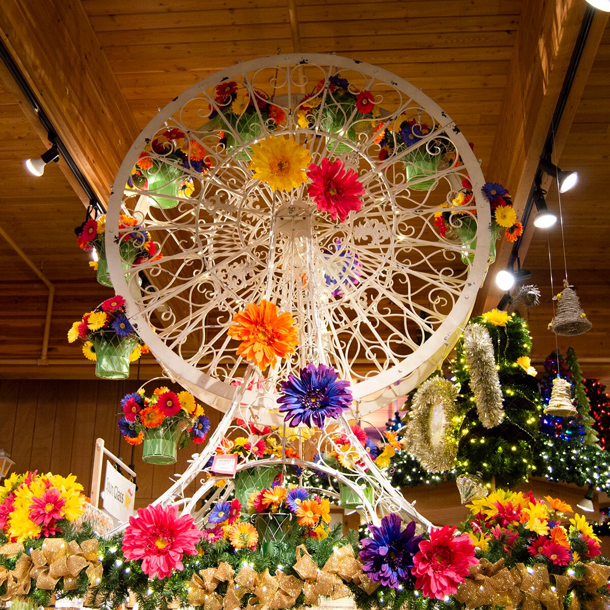 Ferris Wheel With Flower Baskets