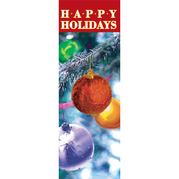 Happy Holidays Ornaments Banner