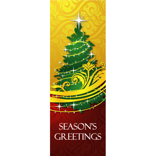 Season's Greetings Tree Banner