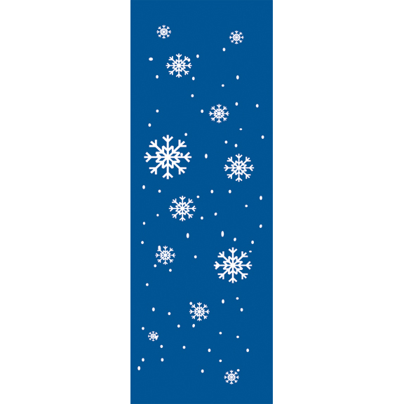 Snowflakes Pole Banner