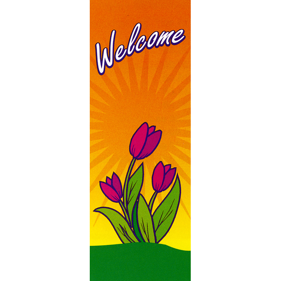 Welcome Tulip Banner