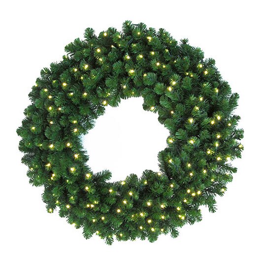 Oregon Wreath Warm White Lights